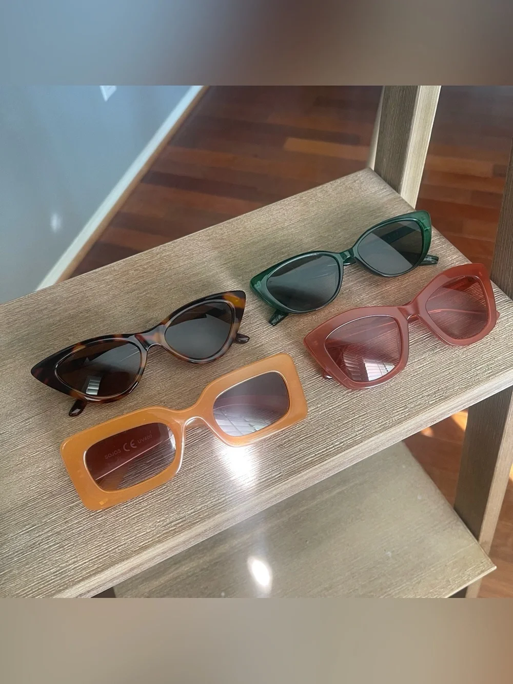 Lot of 4 Women’s Fashion Sunglasses SOJOS | Amalthea | Cat Eye UV Protection